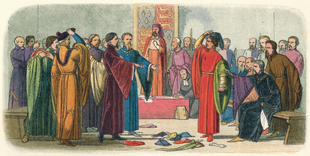 تحدي التبادل بين ألبيمارل وفيتزوالتر ، ج. أواخر القرن الرابع عشر 18640 بواسطة جيمس ويليام إدموند دويل