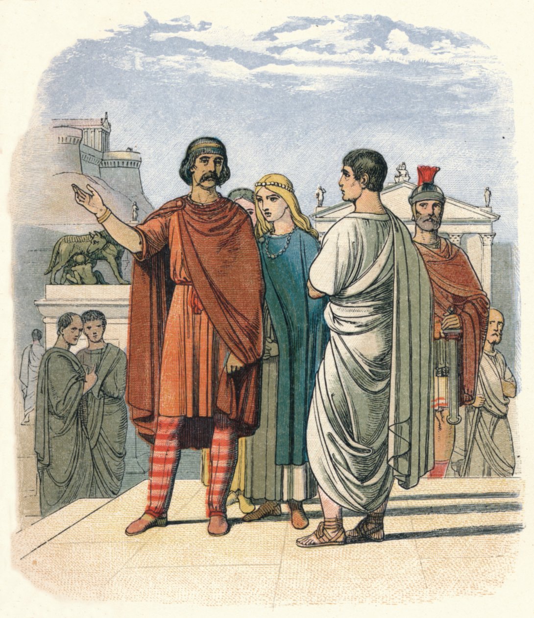 Caractacus في روما. م 52 ، 1864. بواسطة جيمس ويليام إدموند دويل