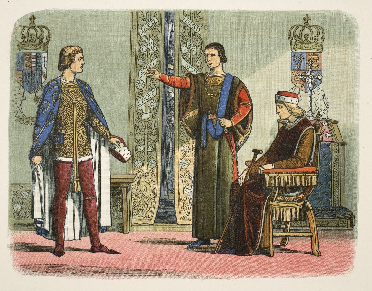 هنري السادس ودوقات يورك وسومرست ، سبتمبر 1450 ، من سجلات إنجلترا ق.م. 55 إلى 1485 م ، حانة. لندن بواسطة جيمس ويليام إدموند دويل