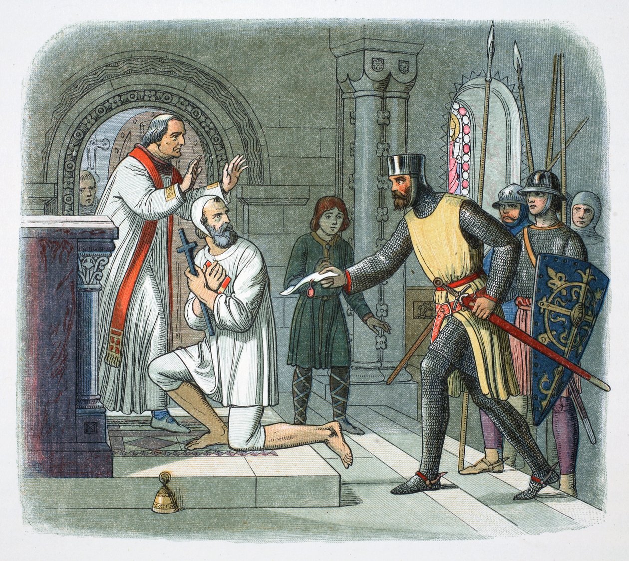 Hubert de Burgh مأخوذ من ملاذ في Boisars ، فرنسا ، 1232 1864 بواسطة جيمس ويليام إدموند دويل