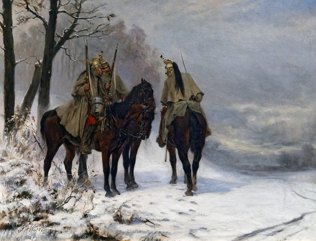 دورية التنين في الميدان عام 1870 ، حوالي 1890 بواسطة جيمس ويليام ووكر