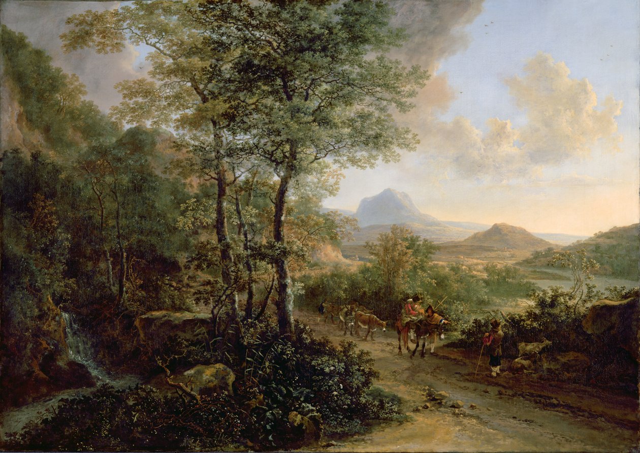 المناظر الطبيعية الإيطالية ، c.1637-41 بواسطة جان ديركز بوث