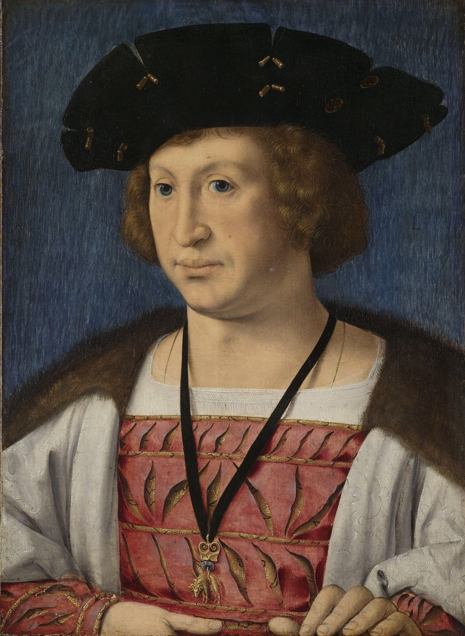 صورة لفلوريس فان إجموند (1469–1539) ، كونت بيورين وليرم بواسطة يان جوسيرت