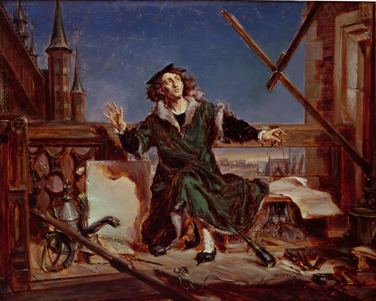 نيكولاوس كوبرنيكوس (1473-1543) الفلكي (زيت على ورق مقوى) بواسطة جان الوزي ماتيجكو