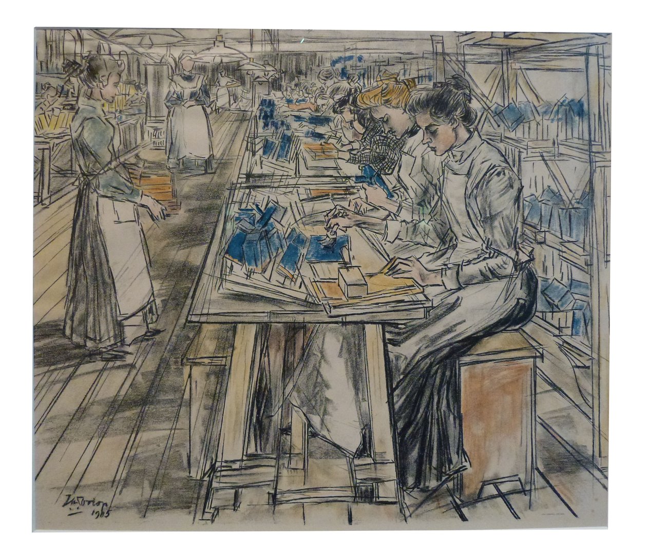 Kokerplakkerij 1 من 12 lithos Toorop مصنوعة حول تصنيع الشموع بواسطة جان تروب