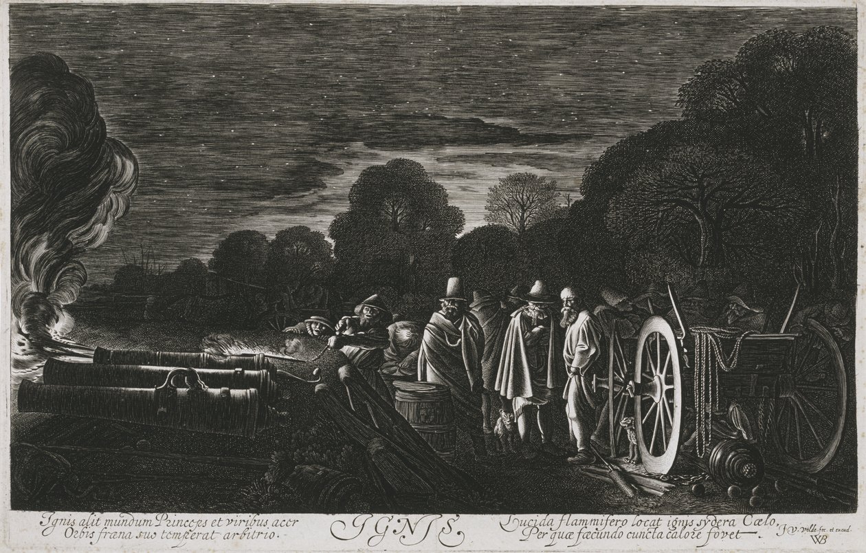 النار ، ج. 1614-1622 بواسطة جان فان دي فيلدي