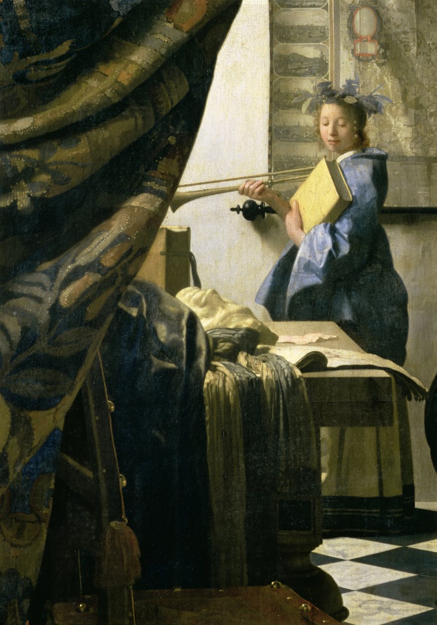 استوديو الفنان ، c.1665-6 (تفاصيل 408) بواسطة جان فيرمير فان دلفت