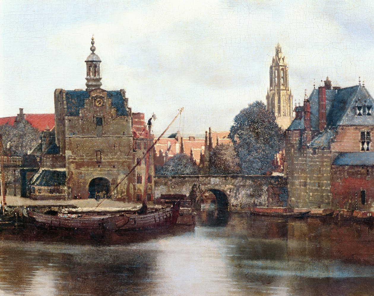 منظر لـ Delft c.1660-61 زيت على قماش من 1109259 بواسطة جان فيرمير فان دلفت