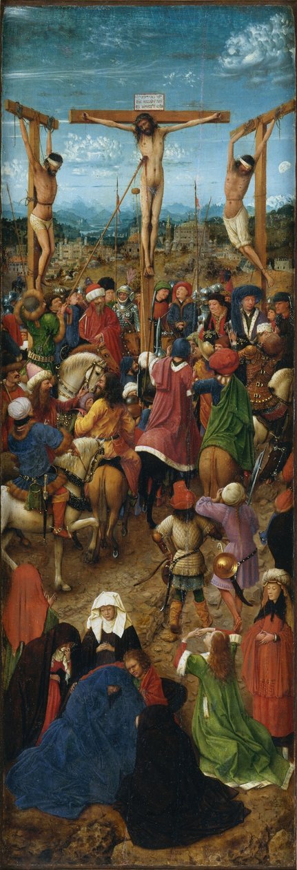 اللوحة اليسرى من diptych بواسطة جان فان إيك