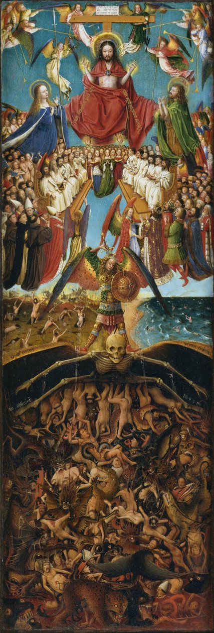 اللوحة اليمنى من diptych بواسطة جان فان إيك