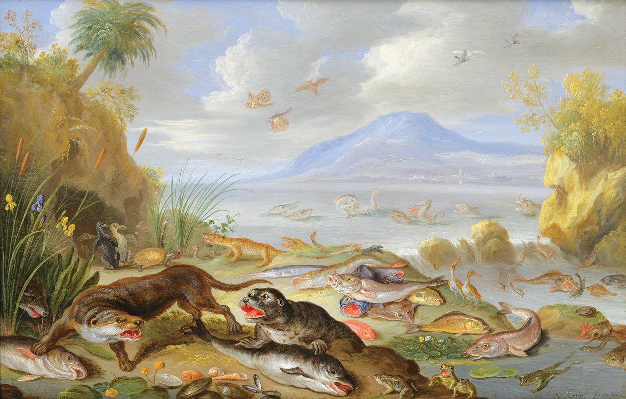عنصر الماء 1660 (زيت على النحاس) بواسطة جان فان كيسيل الأكبر