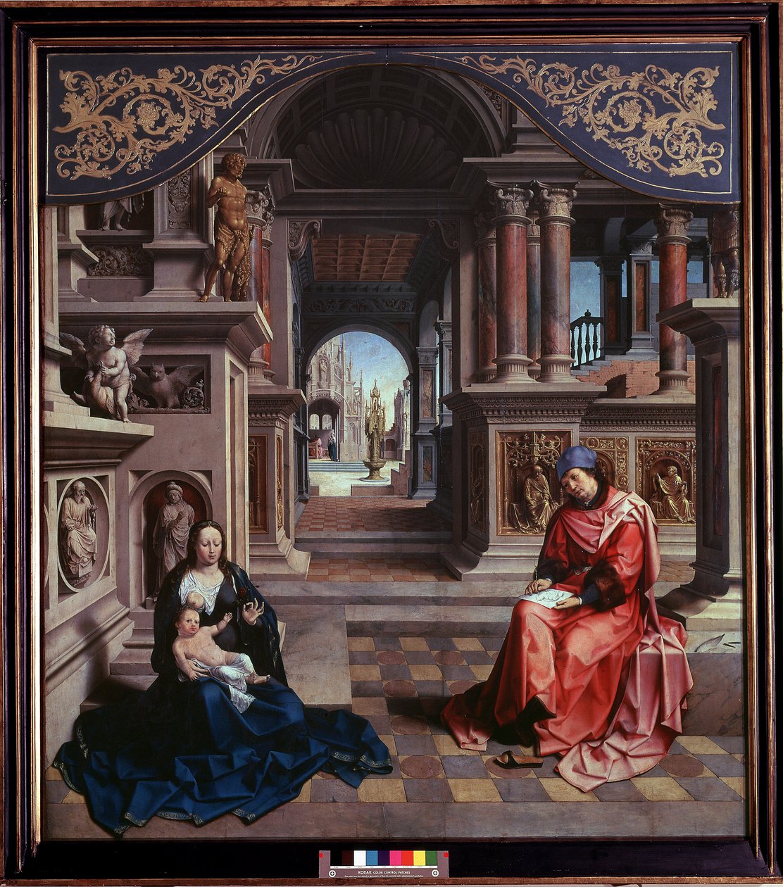رسم القديس لوقا لوحة مادونا بقلم جان جوسيرت ديت مابوز (1478 ca-1532) 1515 Dim 205x230 cm معرض براغ الوطني بواسطة يناير (1472 - 1533) جوسارت