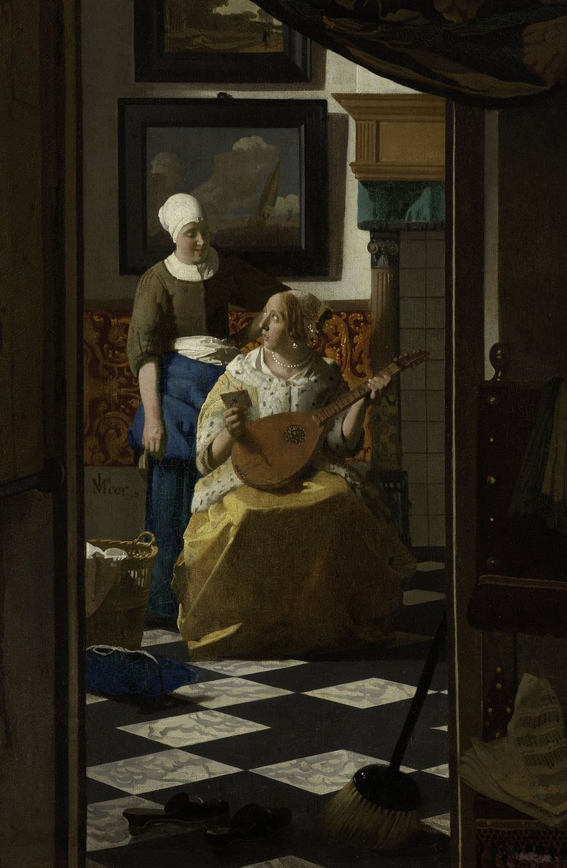 رسالة الحب ، c.1669-70 بواسطة جان فيرمير فان دلفت
