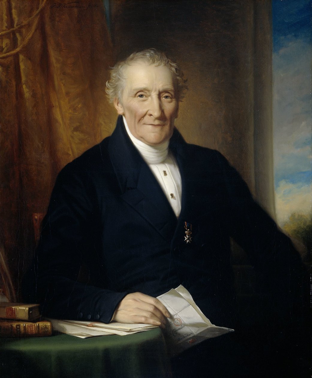 رودولف لو شيفالييه (1777-1865) ، أمستردام ميرشانت وأحد مؤسسي شركة السكك الحديدية الهولندية بواسطة جان آدم كروسمان