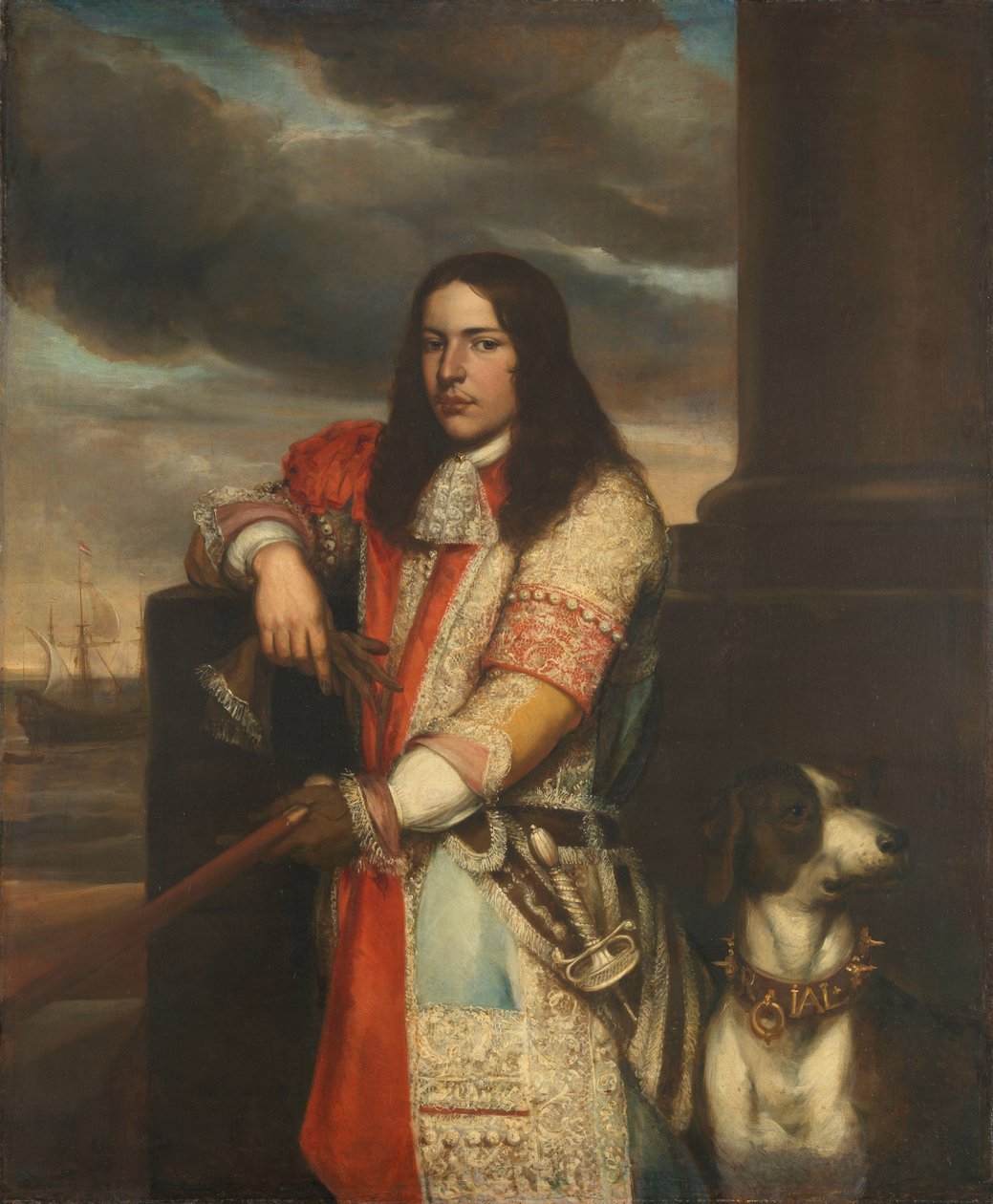 إنجل دي رويتر (1649-83)، نائب أميرال، ابن ميشيل أدريانز دي رويتر بواسطة جان أندريا ليفينز