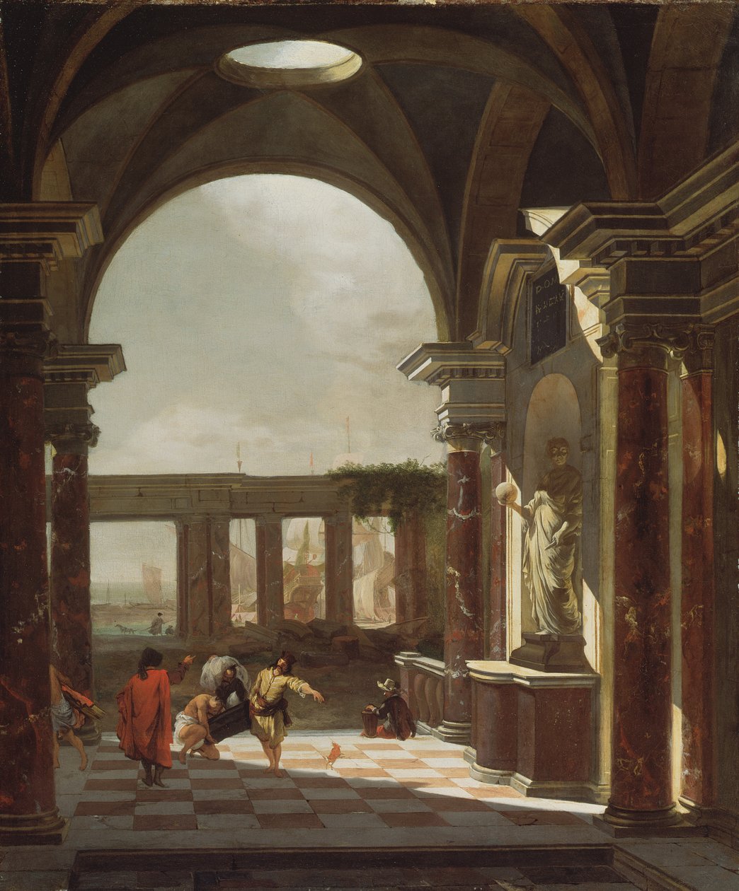 capriccio المعمارية مع الشخصيات الشرقية بواسطة جان بابتيست وينيكس