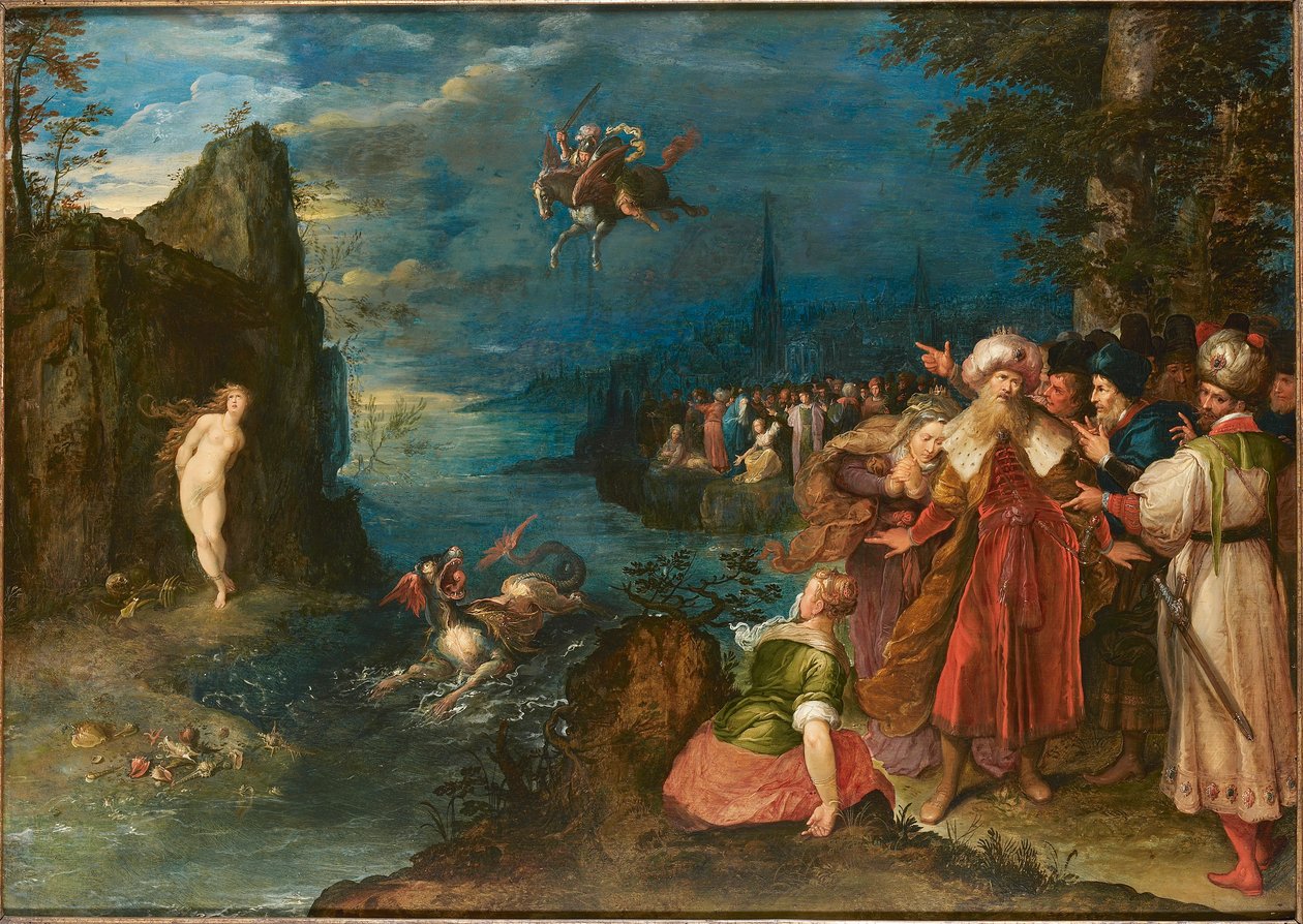 Perseus Freeing Andromeda ، حوالي 1600-1610. بواسطة جان بروغل الأكبر