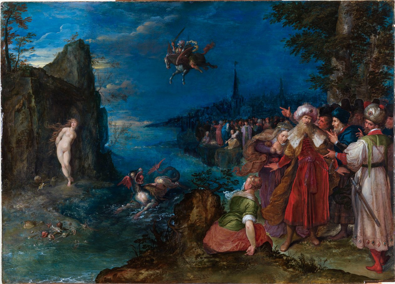 Perseus Freeing Andromeda ، حوالي 1600-1610. بواسطة جان بروغل الأكبر