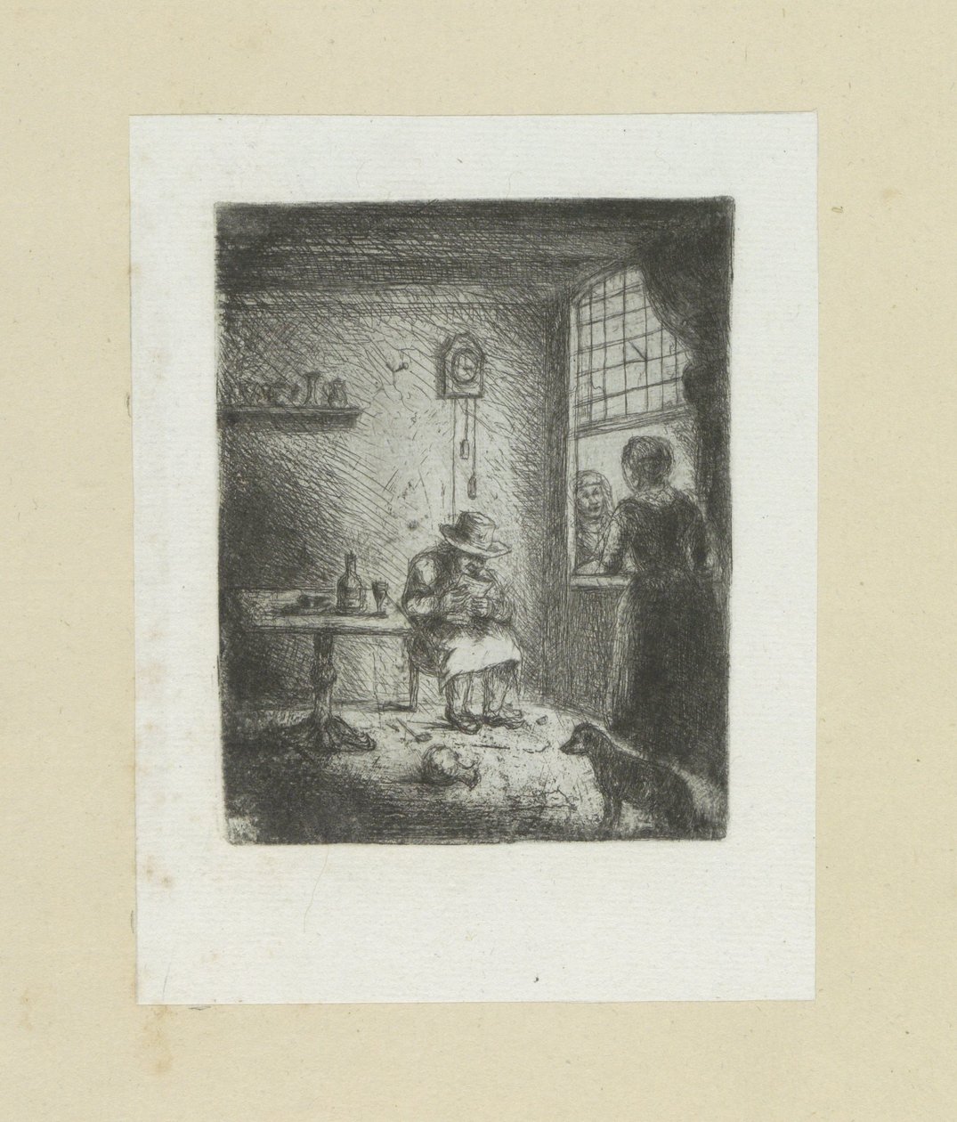 الداخلية يضع الرجل lezende العمل الكامل للنقش لجون شالون / Oeuvre Complette des Eaux Fortes par Jean Chalon (عنوان السلسلة) بواسطة جان شالون