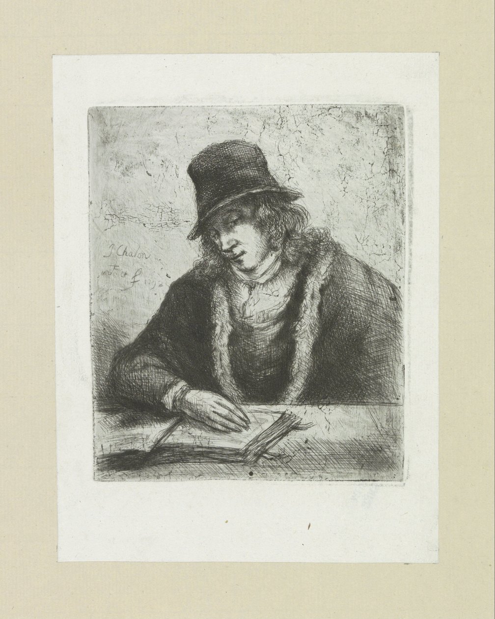 رجل Lezende يضع حواجب العمل الكامل للنقش لجون شالون / Oeuvre Complette des Eaux Fortes par Jean Chalon (عنوان السلسلة) بواسطة جان شالون