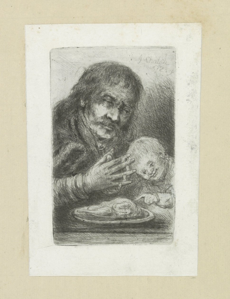 الرجل العيني aan de eettafel العمل الكامل للنقش لجون شالون / Oeuvre Complette des Eaux Fortes par Jean Chalon (عنوان السلسلة) بواسطة جان شالون