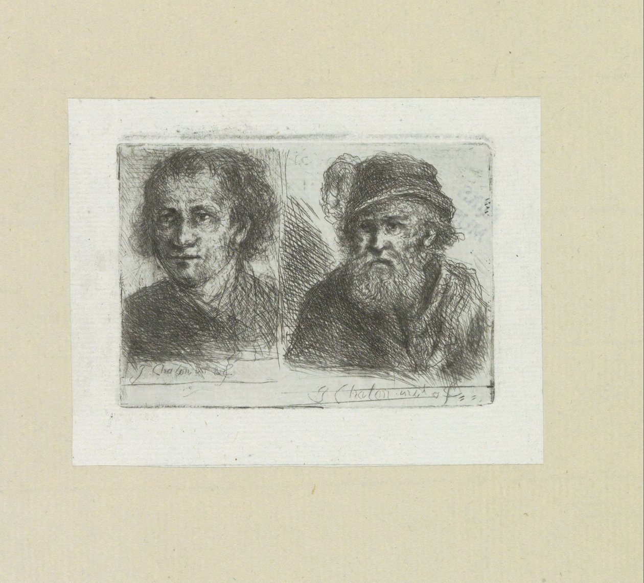 Twee mannen العمل الكامل للنقش لجون شالون / Oeuvre Complette des Eaux Fortes par Jean Chalon (عنوان السلسلة) بواسطة جان شالون