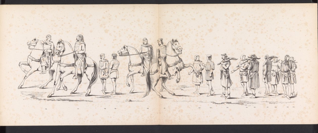 حفلة تنكرية لطلاب ليدن ، 1865 (اللوحة 10) موكب بالملابس أقامه أعضاء فيلق طلاب ليدن في السادس من يونيو عام 1865 ، احتفالًا بالذكرى 290 لمدرسة Leidsche Hoogeschool ، والتي تصور: دخول الهولنديين ب بواسطة جان دانييل كورنيليس كاريل ويليم بارون كونستانت ريبيك
