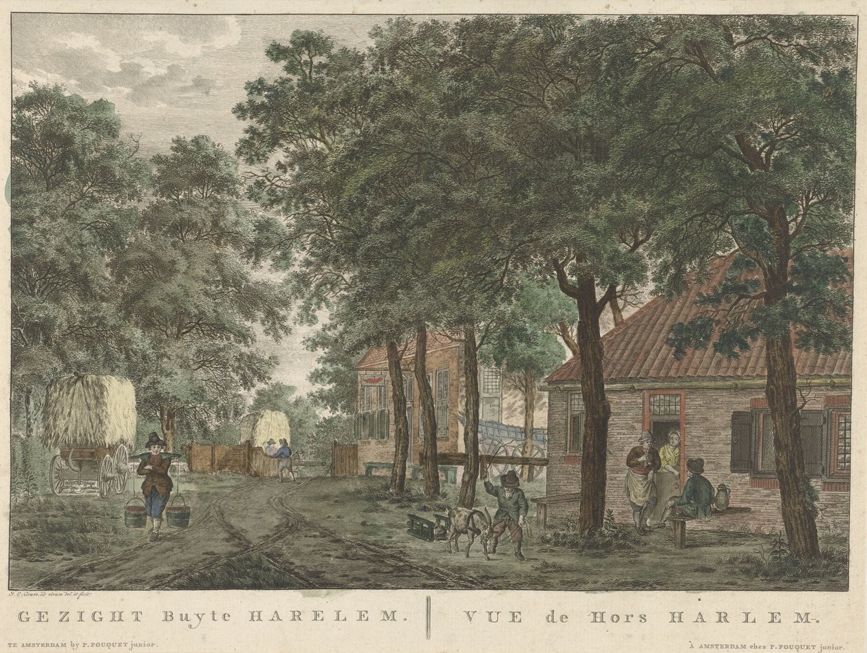 المنظر خارج هارلم وجه buyte Harlem / vue de Hors Harlem (العنوان على الكائن) بواسطة جان إيفرت جريف