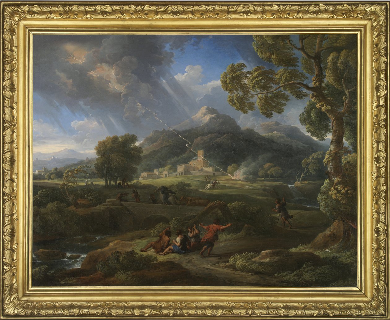 إعصار في الريف الروماني ، 1725-1749 بواسطة جان فرانس فان بلويمن