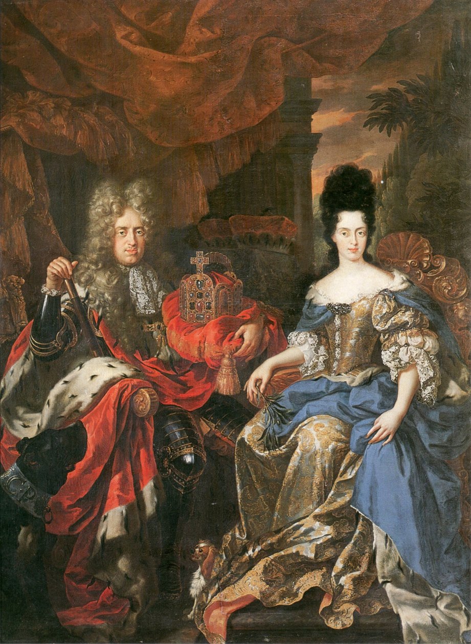 يوهان فيلهلم الثاني ، ناخب بالاتين والدوقة آنا ماريا لويزا دي ميديشي ، 1708 بواسطة جان فرانس فان دوفين