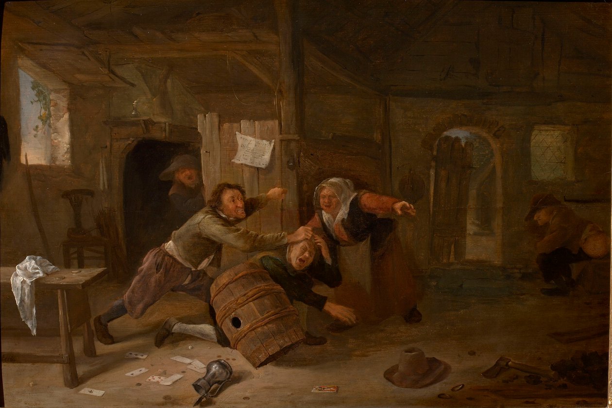 قتال الفلاحين قبل 1678. بواسطة جان هافيكز ستين