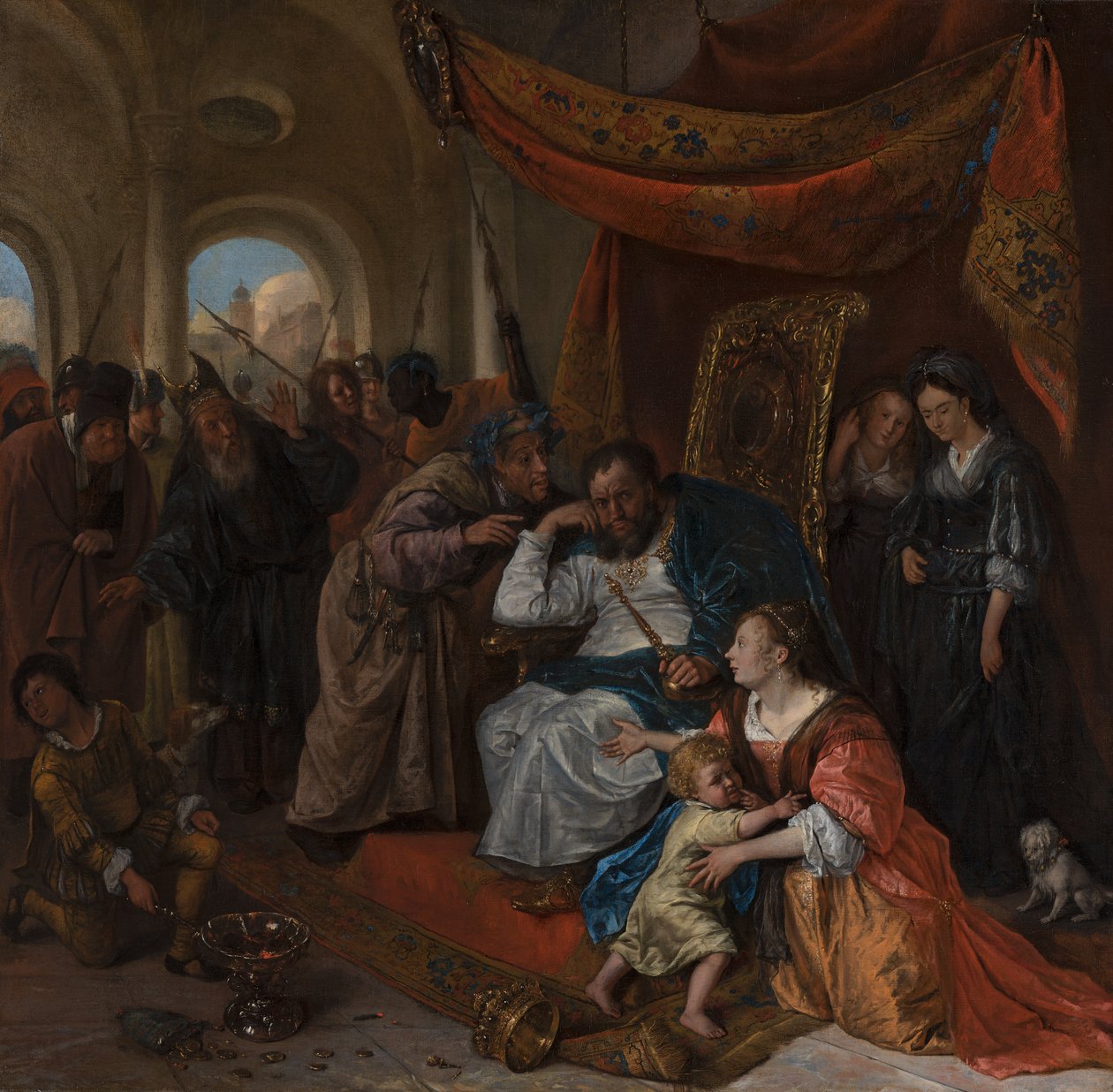 موسى وتاج فرعون ، ج .1670 بواسطة جان هافيكز. ستين