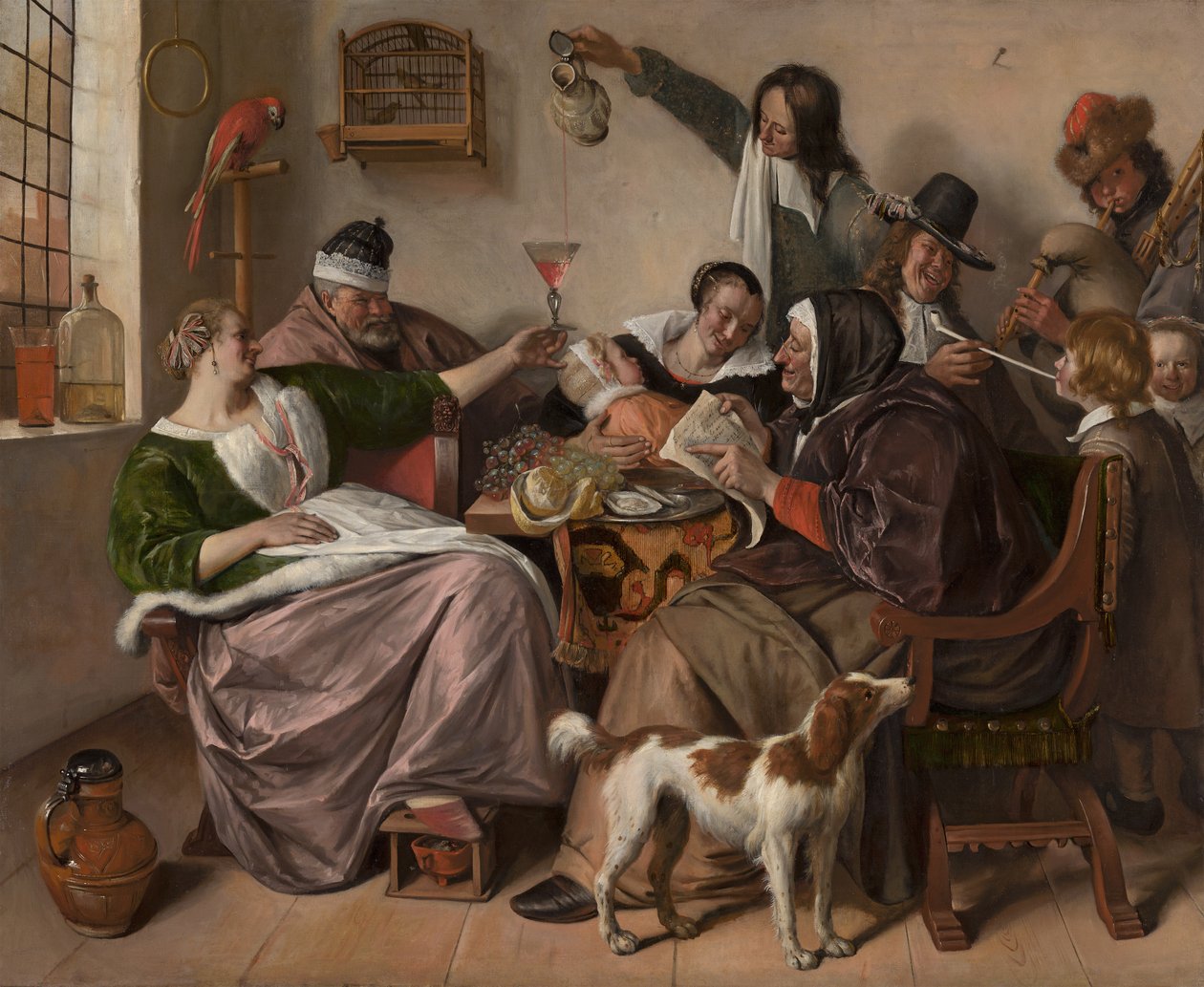الطريقة التي تسمعها ، هي الطريقة التي تغني بها ، حوالي عام 1665 (زيت على قماش) بواسطة جان هافيكز. ستين