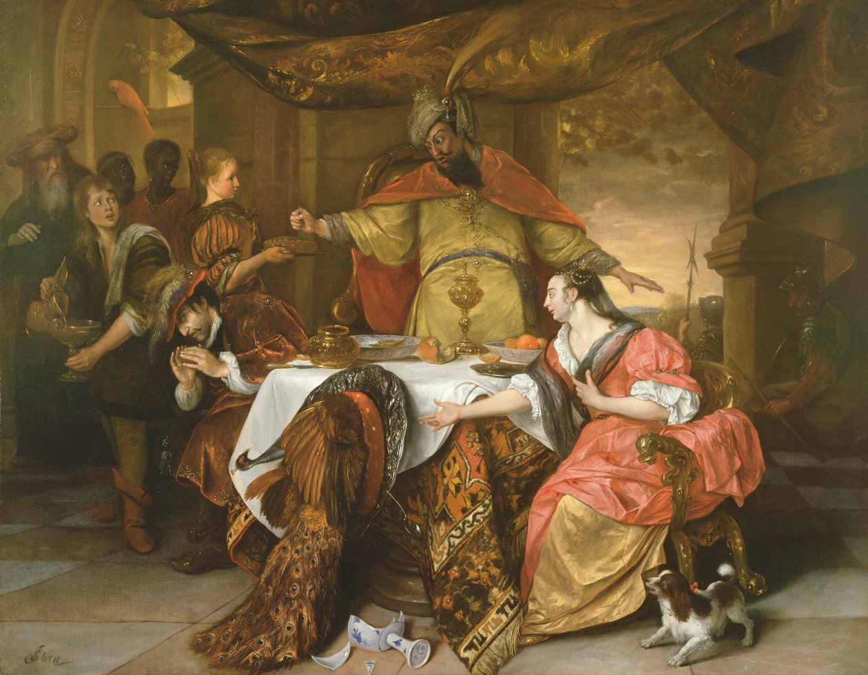 غضب أحشويروش ، 1670 بواسطة جان هافكسزون ستين