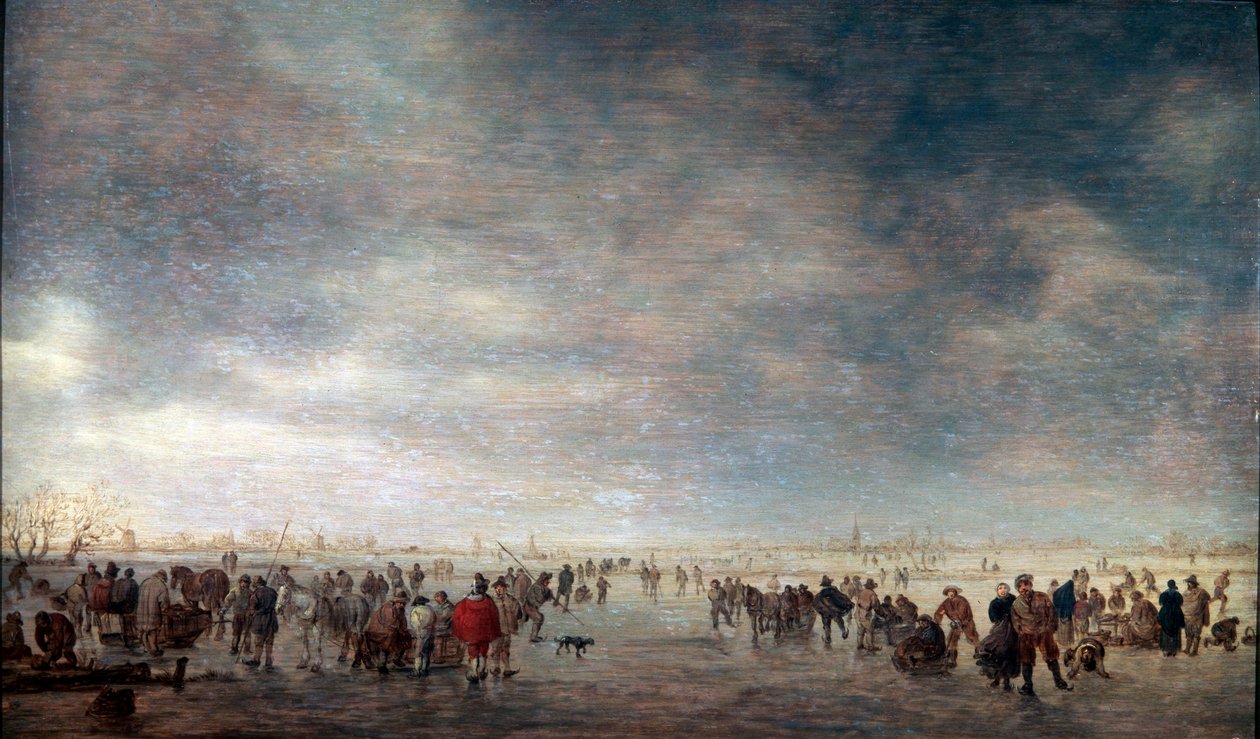 المتزلجون على الجليد ، 1641. بواسطة جان جوزيفز فان جوين
