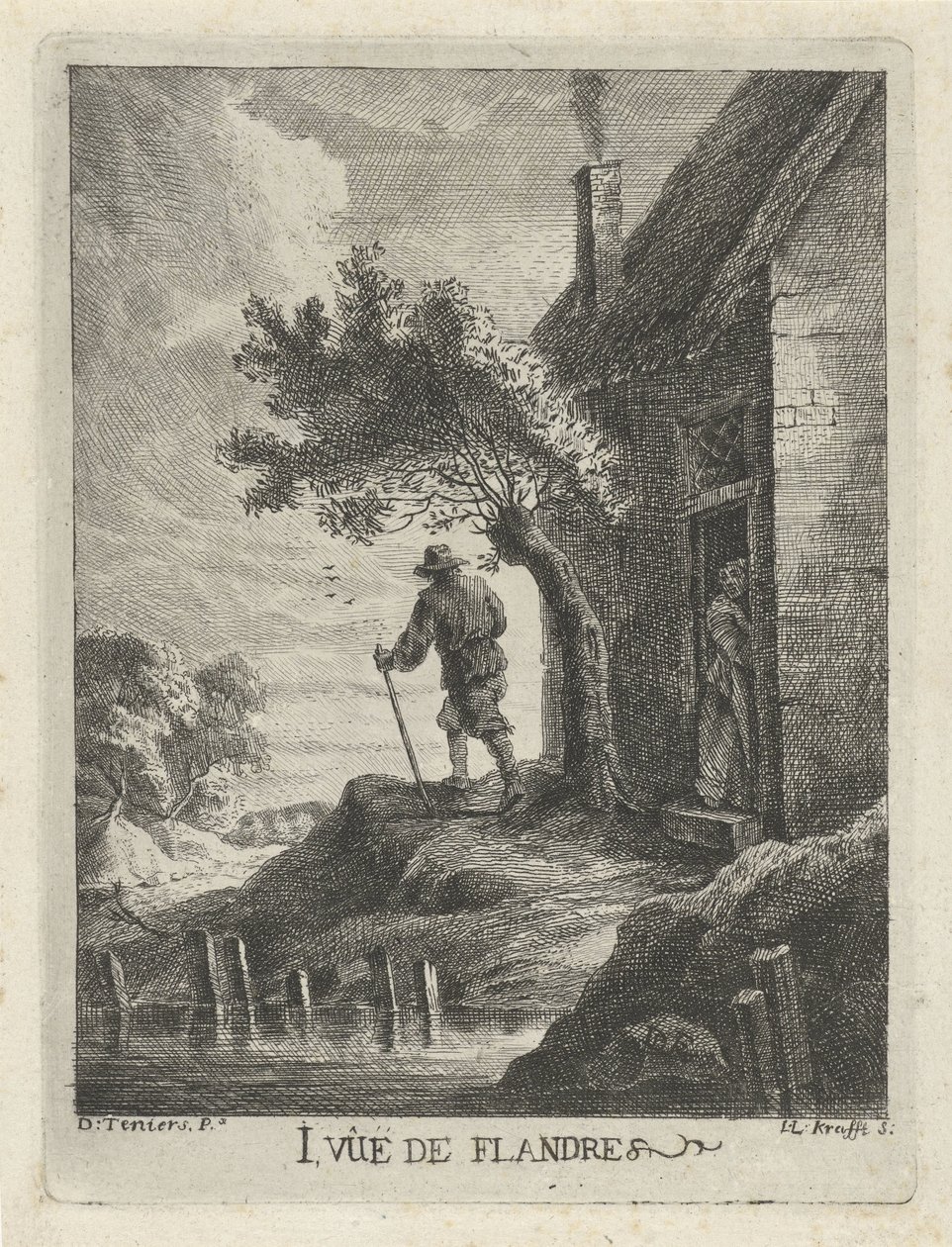 منزل مزرعة على الواجهة البحرية 1. Vûë de Flandre (العنوان على الجسم) آراء فلاندرز (عنوان المسلسل) بواسطة جان لورن كرافت (أنا)