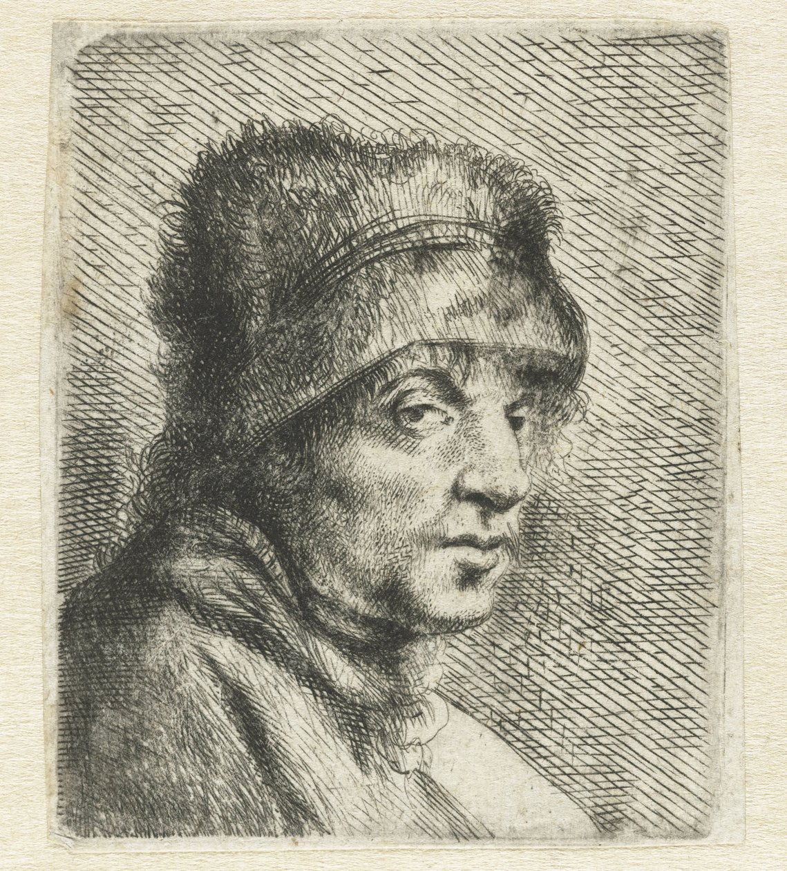 رأس رجل بقبعة Variae Effigies a Joanne Livio (عنوان السلسلة) بواسطة جان ليفينز