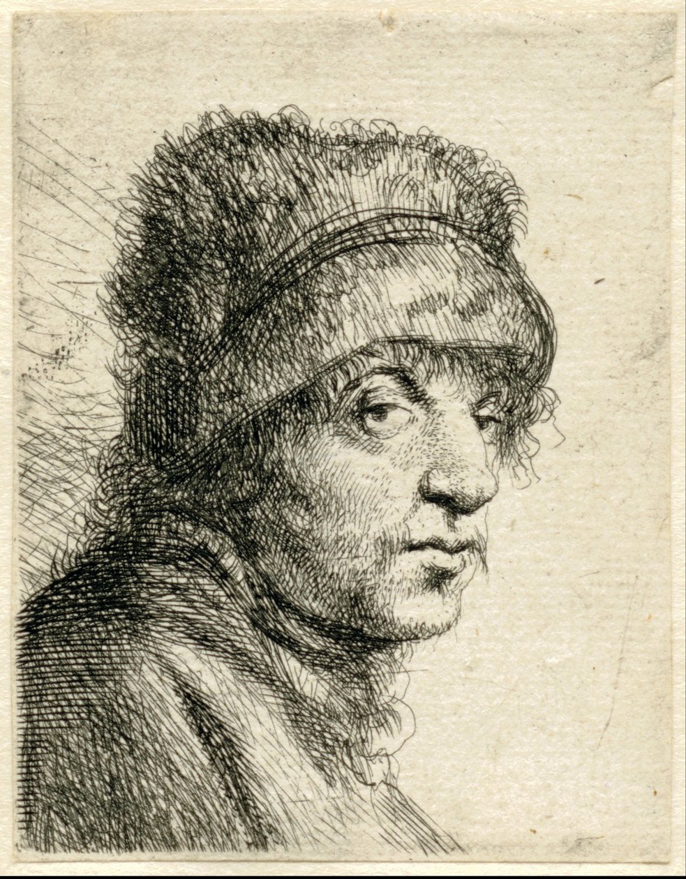 رأس رجل بقبعة Variae Effigies a Joanne Livio (عنوان السلسلة) بواسطة جان ليفينز