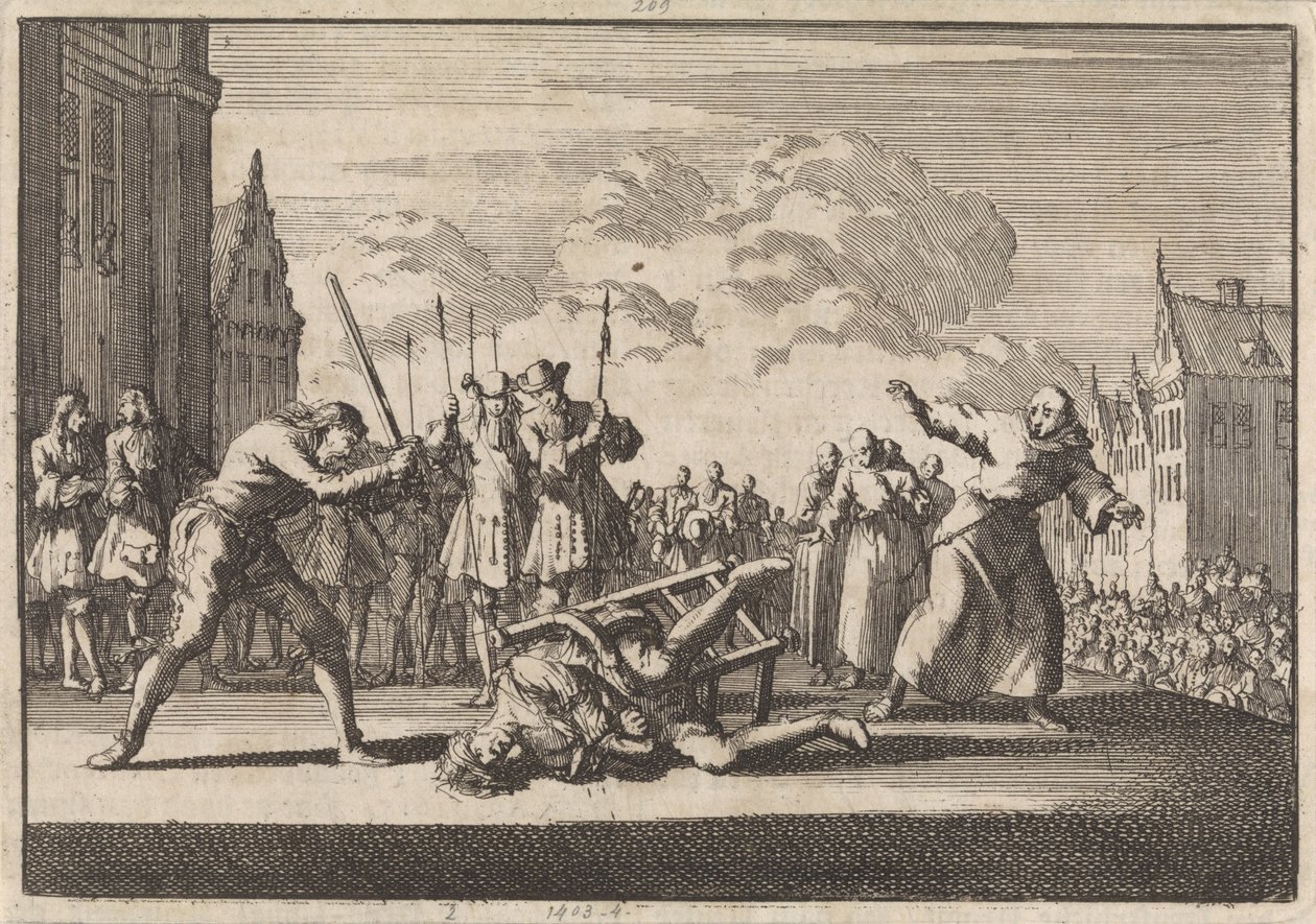في ماينز ، تم قطع رأس المفوض السامي الإمبراطوري للحرب كرونسبروك ، 1691 بواسطة جان لويكن