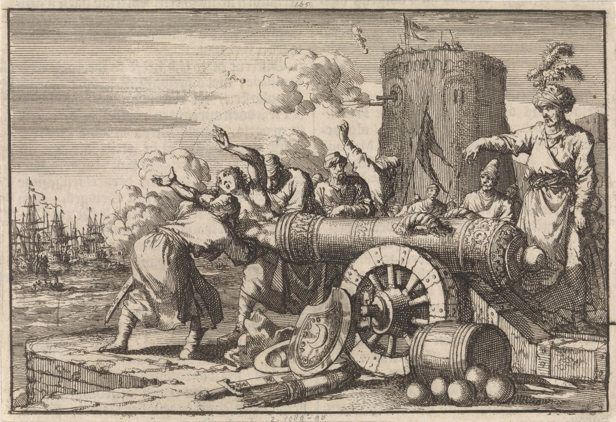 أثناء القصف الفرنسي للجزائر ، تم تحميل القنصل الفرنسي في مدفع من قبل الجزائريين وقتل ، 1683 بواسطة جان لويكن