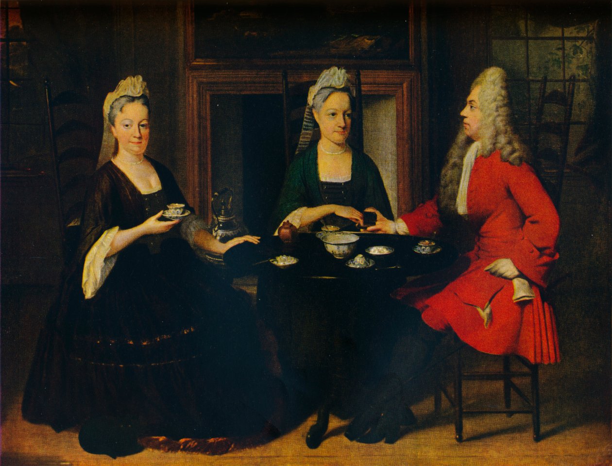 "قطعة محادثة" ، c1735 بواسطة جان موريتس كوينكارد