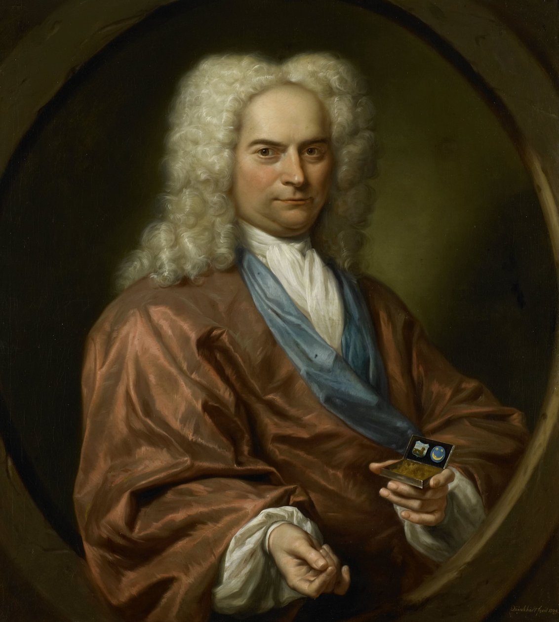 صورة لديفيد ليو (1682-1755) ، مينونايت درابر بواسطة جان موريتس كوينكارد