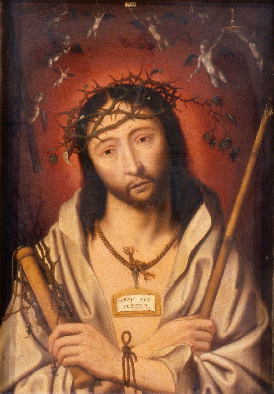 المسيح المكلل بالشوك، أو Ecce Homo، حوالي عام 1525 (لوحة زيتية على لوحة) بواسطة جان موسترت