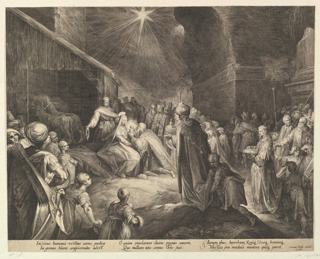 العشق من المجوس ، كاليفورنيا. 1625. بواسطة جان مولر