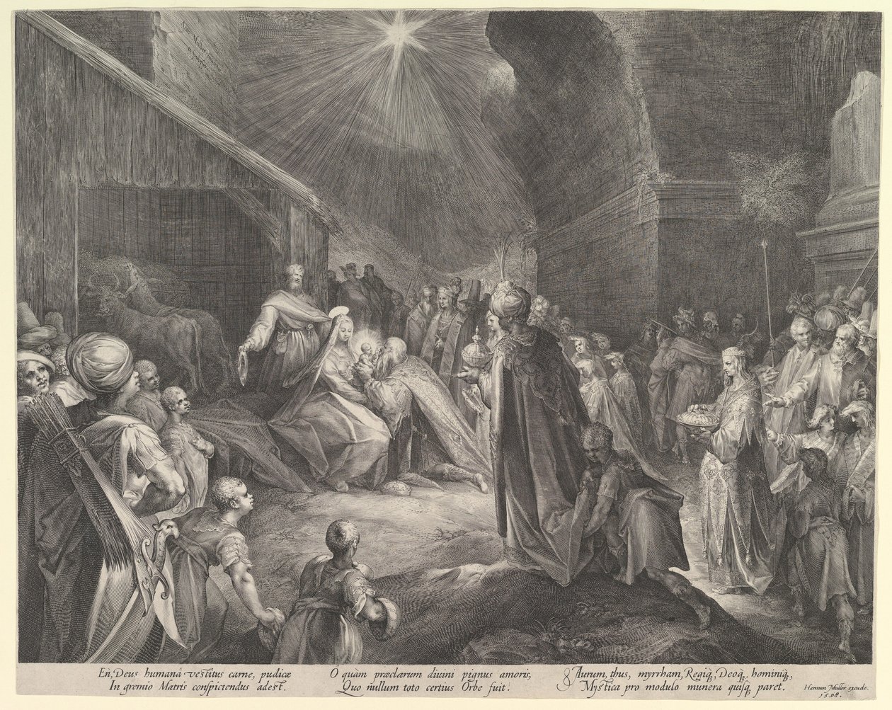 العشق من المجوس ، كاليفورنيا. 1626. بواسطة جان مولر