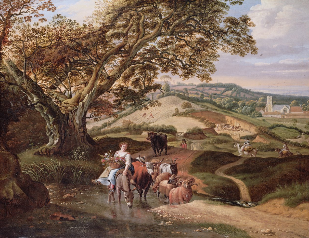 منظر رعوي ، 1684 بواسطة يان سيبيريتش