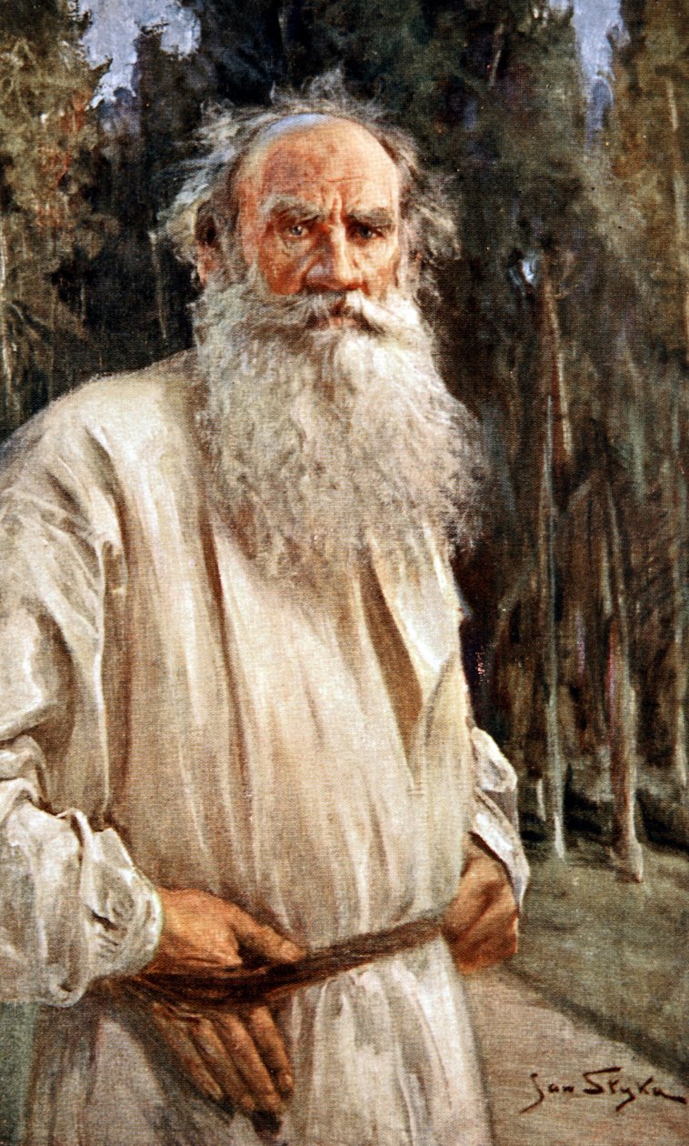 ليو تولستوي ، c.1905 (طباعة) بواسطة جان ستيكا