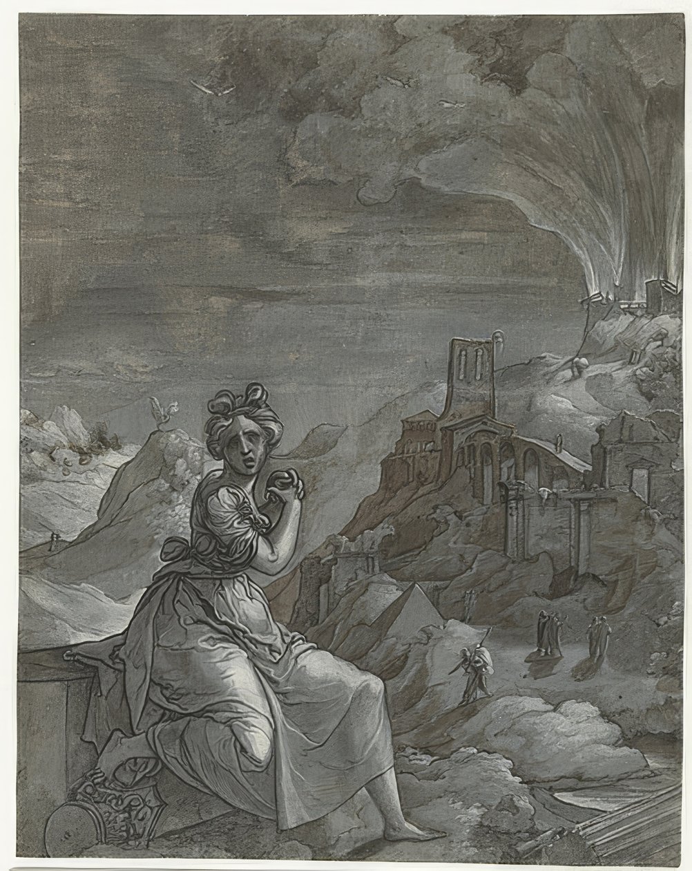 يرثي كاساندرا سقوط تروي. 1550-55 بواسطة جان سوارت فان جرونينجن