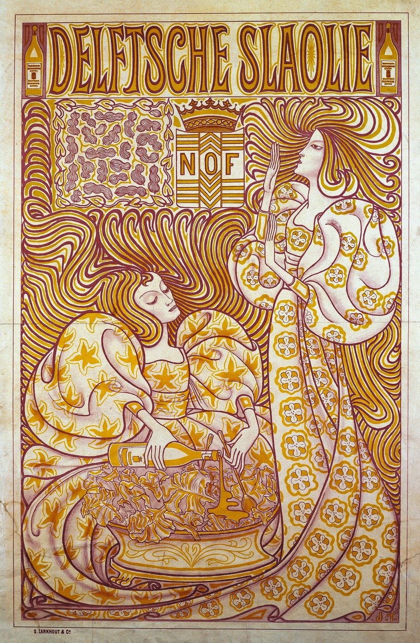 Delftsche Slaolie, Advertising poster for salad dressing بواسطة جان تروب