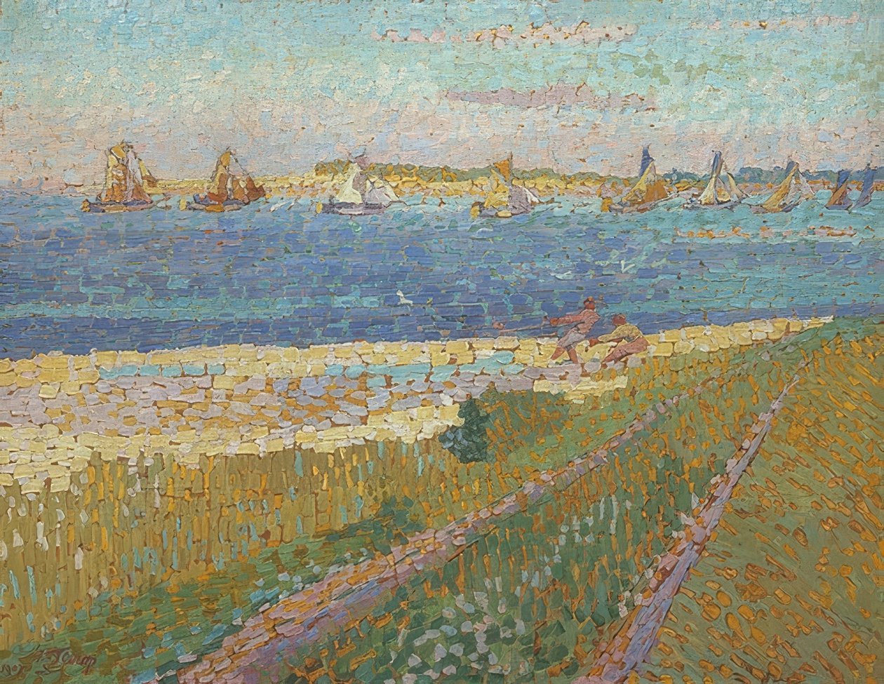 Fischerboote bei Veere (أسطول الصيد في فيري). 1907 بواسطة جان تروب